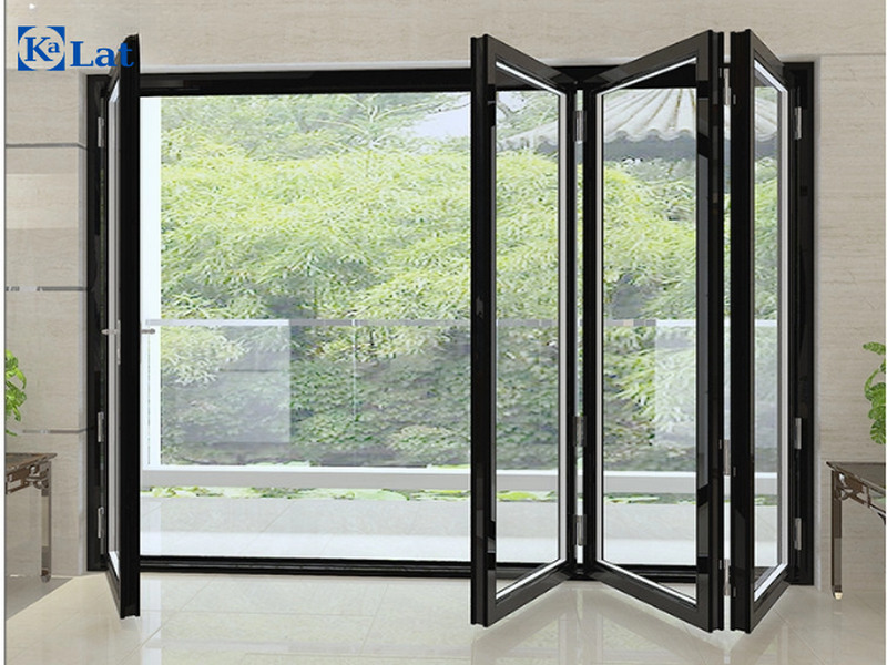 Cửa nhôm kính Xingfa xếp trượt (xếp gấp)