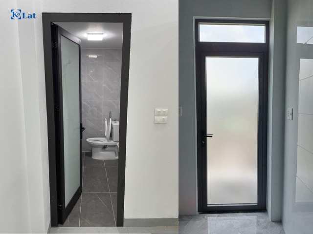 Top 30+ Mẫu Cửa Nhôm Xingfa 1 Cánh Đẹp, Hiện Đại, Được Ưa Chuộng 15 Mẫu cửa nhôm Xingfa 1 cánh kính mờ cho nhà vệ sinh