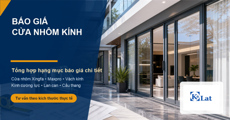 Ảnh đại diện báo giá cửa nhôm kính tổng hợp - Thế Giới Cửa Nhôm Kính, watermark logo KaLat