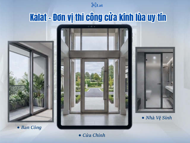 Kalat – Đơn vị thi công cửa kính lùa uy tín