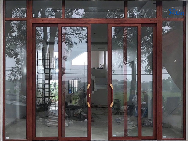 Mẫu cửa trượt quay 4 cánh