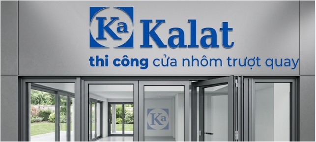 Kalat thi công cửa nhôm trượt quay