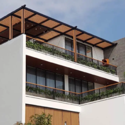 Lam mặt dựng nhôm cho sân thượng biệt thự