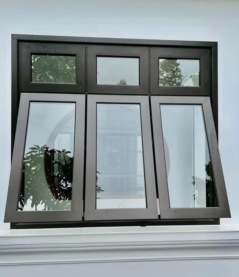 Cửa sổ mở hất lắp ghép nhôm Kalat, kính dán 6.38mm 18 Cửa sổ mở hất lắp ghép nhôm Kalat 3 cánh