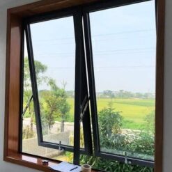 Cửa sổ mở hất lắp ghép nhôm Kalat, kính dán 6.38mm 12 Cửa sổ mở hất nhôm Kalat kính dán an toàn 6.38mm