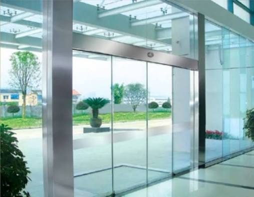 Cửa kính thủy lực Xingfa 2 cánh, kính cường lực 10mm 3 Cửa kính thủy lực 2 cánh kết hợp vách kính
