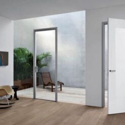 Cửa kính thủy lực Xingfa 1 cánh, kính cường lực 10mm 12 Mẫu cửa kính cường lực 1 cánh mở quay đẹp