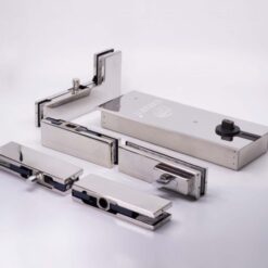 Cửa kính thủy lực Xingfa 1 cánh, kính cường lực 10mm 16 Phụ kiện bản lề sàn kẹp kính cho cửa kính thủy lực 1 cánh