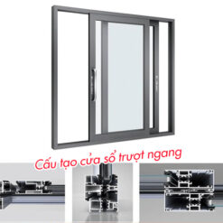 Cấu tạo cửa sổ lùa nhôm Việt Pháp
