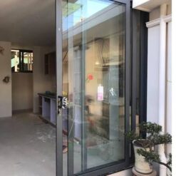 Cửa đi lùa Xingfa 2 cánh, kính cường lực 10mm 13 Cửa đi lùa Xingfa 2 cánh kính cường lực 10mm mặt ngoài