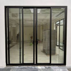 Cửa đi lùa Xingfa 4 cánh, kính dán an toàn 6.38mm 13 Cửa đi lùa Xingfa 4 cánh hoàn thiện