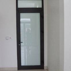 Cửa đi mở quay Việt Pháp 1 cánh kính mờ