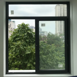 Cửa sổ lùa nhôm Việt Pháp kính dán 6.38mm khung lớn