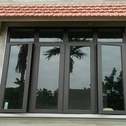 Cửa sổ mở quay Việt Pháp 4 cánh cho mặt tiền nhà